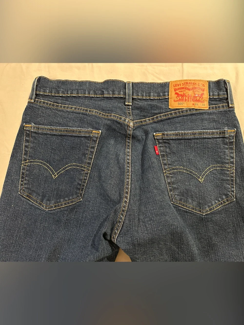 Levi's Men's Indigo Relaxed 505 Denim Jeans